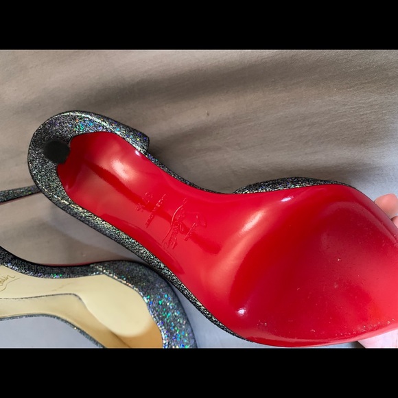 Christian Louboutin Heels (Sparkle/Red Bottoms) - Picture 7 of 8